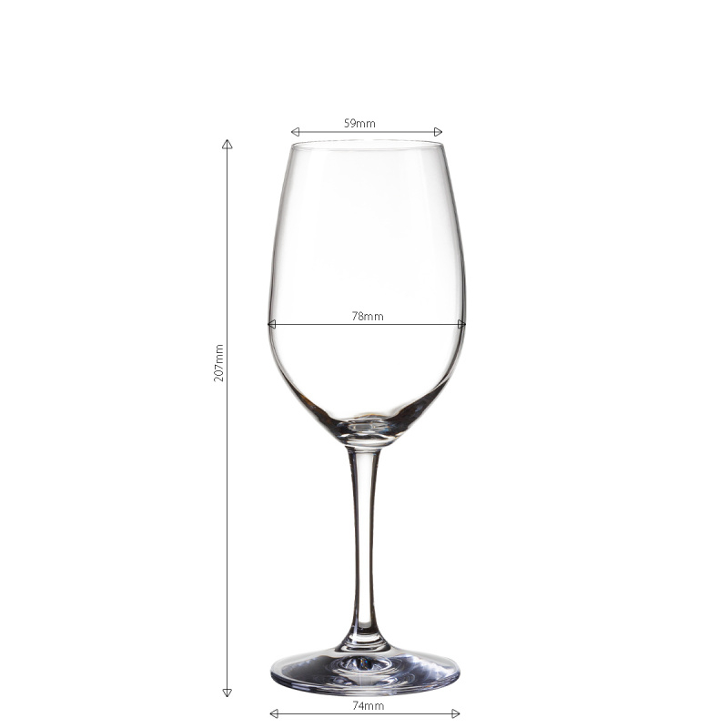 Sklenice na červené víno 380 ml sada 4 ks - BASIC Glas Lunasol META Glass