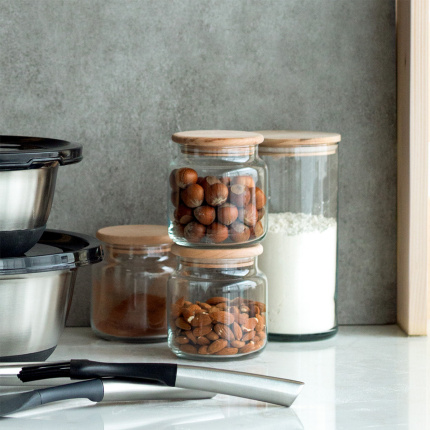Skleněná dóza s víkem 0,6 l | Basic Kitchen Lunasol