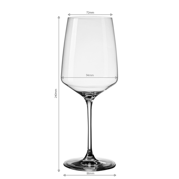 Sklenice na víno Rioja 650 ml 4 ks | 21st Glas Lunasol