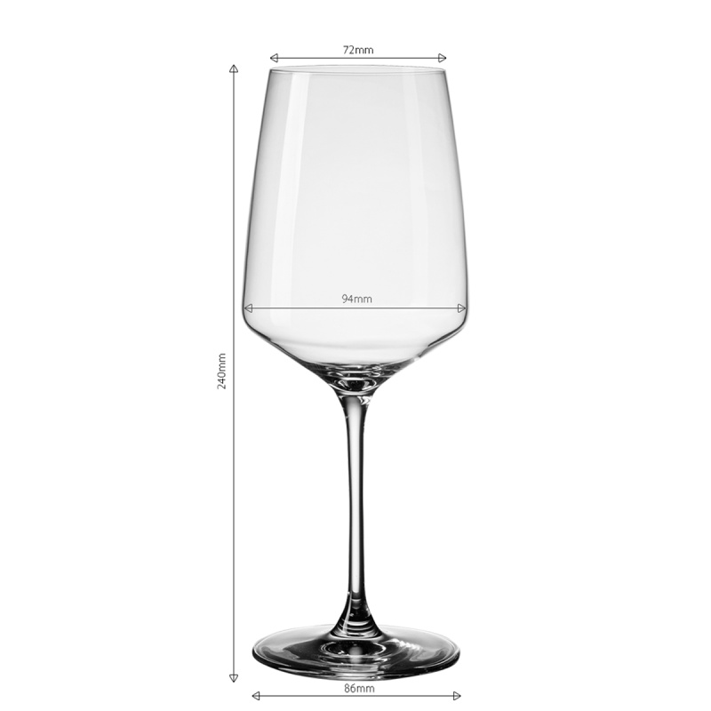 Sklenice na víno Rioja 650 ml 4 ks | 21st Glas Lunasol