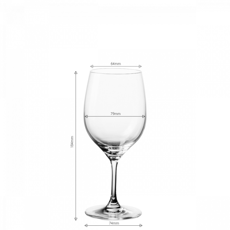 Sklenice na bílé víno 310 ml sada 4 ks - Anno Glas Lunasol META Glass