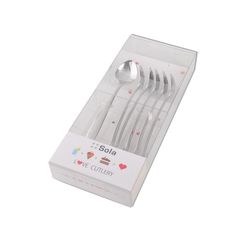 Zmrzlinové lžičky se srdíčkem 6 ks set - Love Cutlery