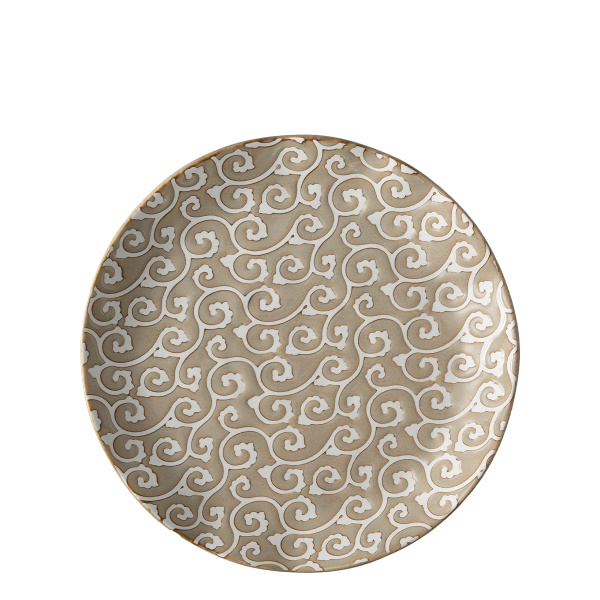 Mělký talíř Wavy 25 cm | Levante Pearl
