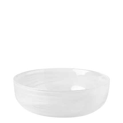 Miska bílá 21 cm - Elements Glass