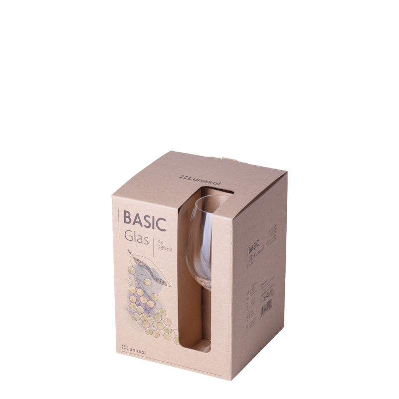 Sklenice na bílé víno 280 ml sada 4 ks - BASIC Glas Lunasol META Glass