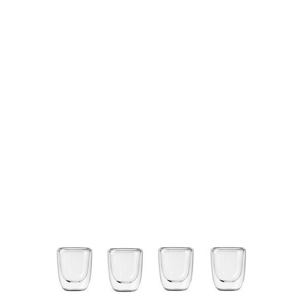 Sklenice BASIC Glas Double Wall 70 ml - sada 4 ks