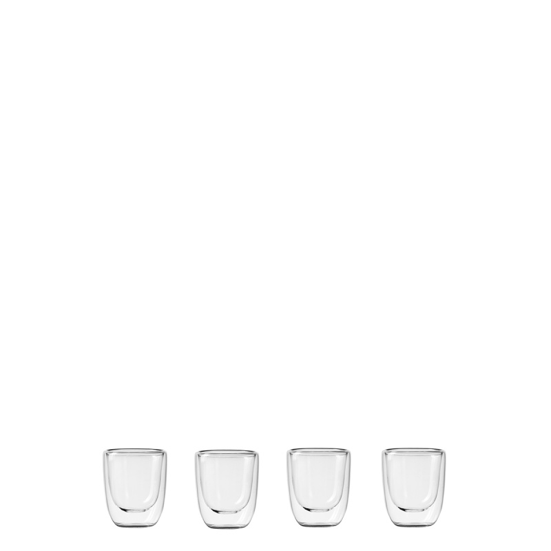 Sklenice BASIC Glas Double Wall 70 ml - sada 4 ks