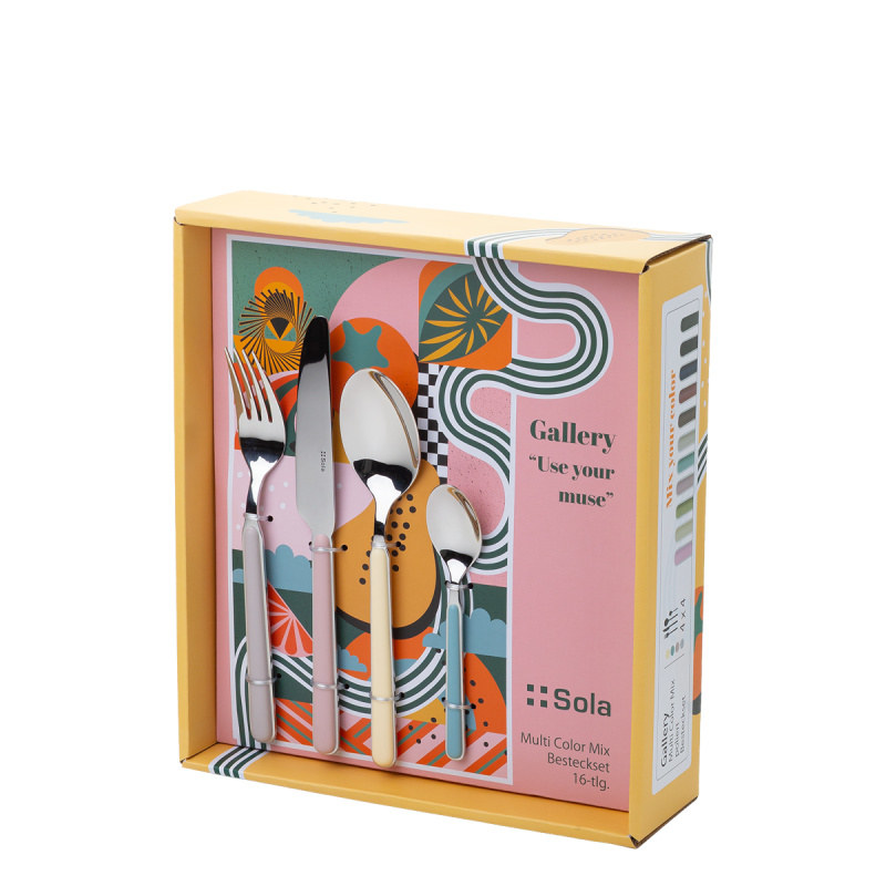 Příborová sada 16 ks Gallery Multi Color | Lusol