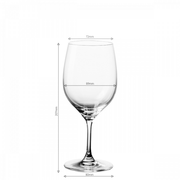 Sklenice na červené víno 450 ml sada 4 ks - Anno Glas Lunasol META Glass