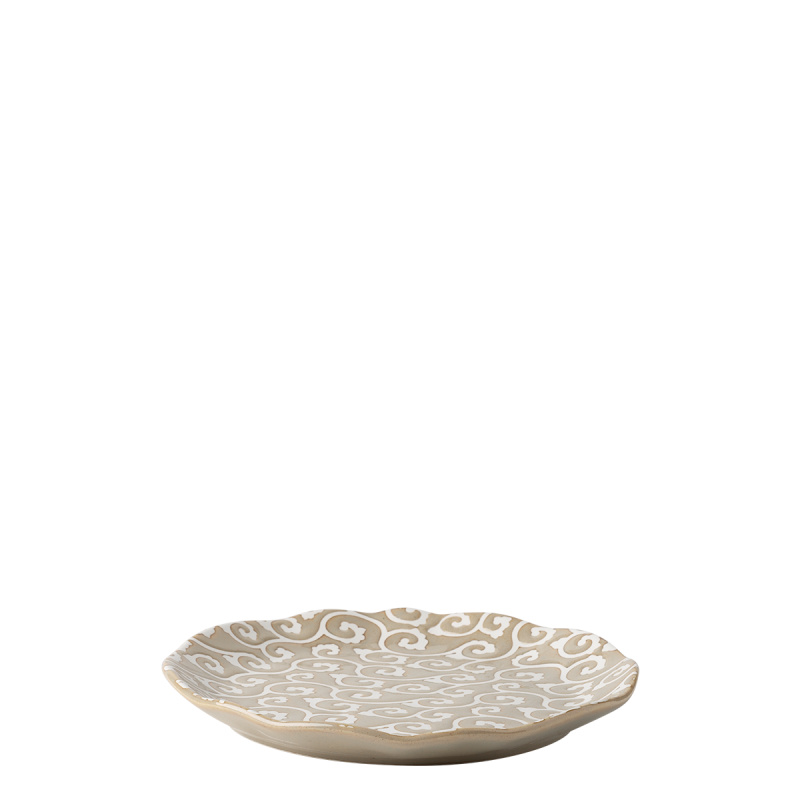 Mělký talíř Wavy 20,5 cm | Levante Pearl