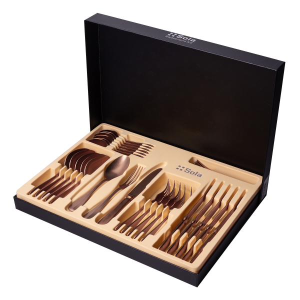 Příborová sada 24 ks - Baguette Vintage měděný