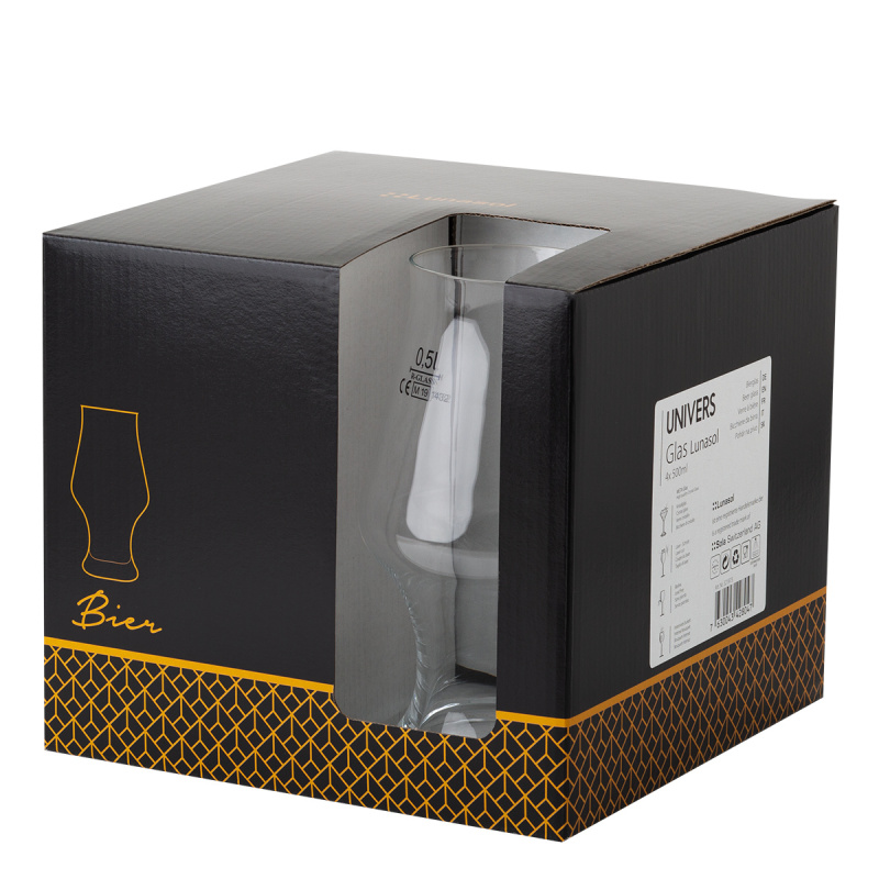 Pivní sklenice 500 ml sada 4 ks - Univers Glas Lunasol