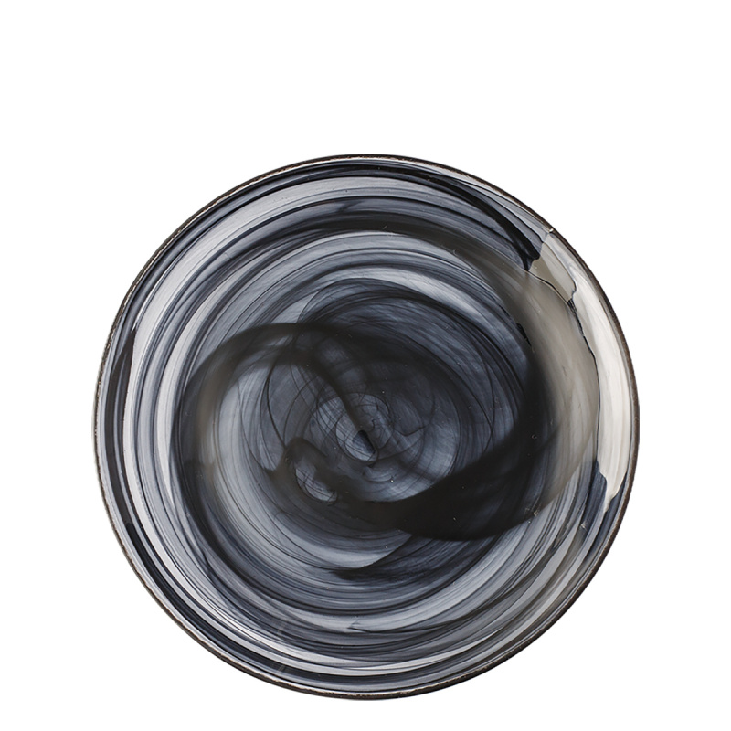 Talíř mělký černý 21 cm - Elements Glass