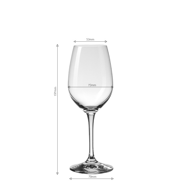 Sklenice na bílé víno 280 ml sada 4 ks - BASIC Glas Lunasol META Glass
