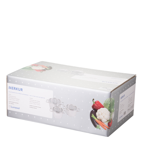 Sada hrnců 6 ks - Merkur Lunasol