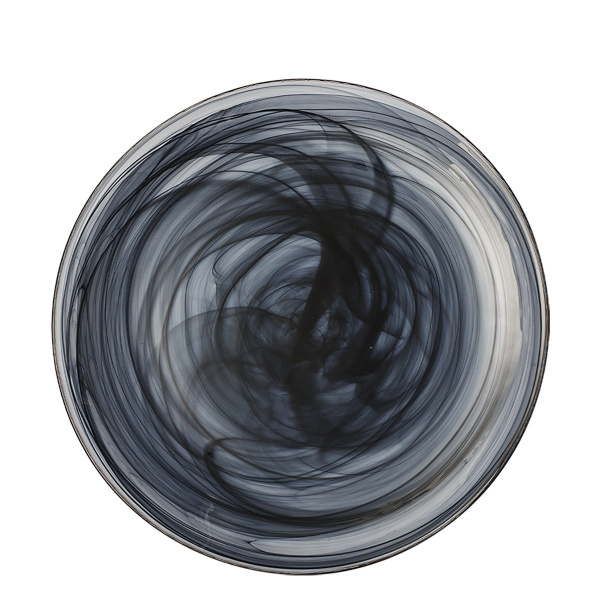 Talíř mělký černý 28 cm - Elements Glass