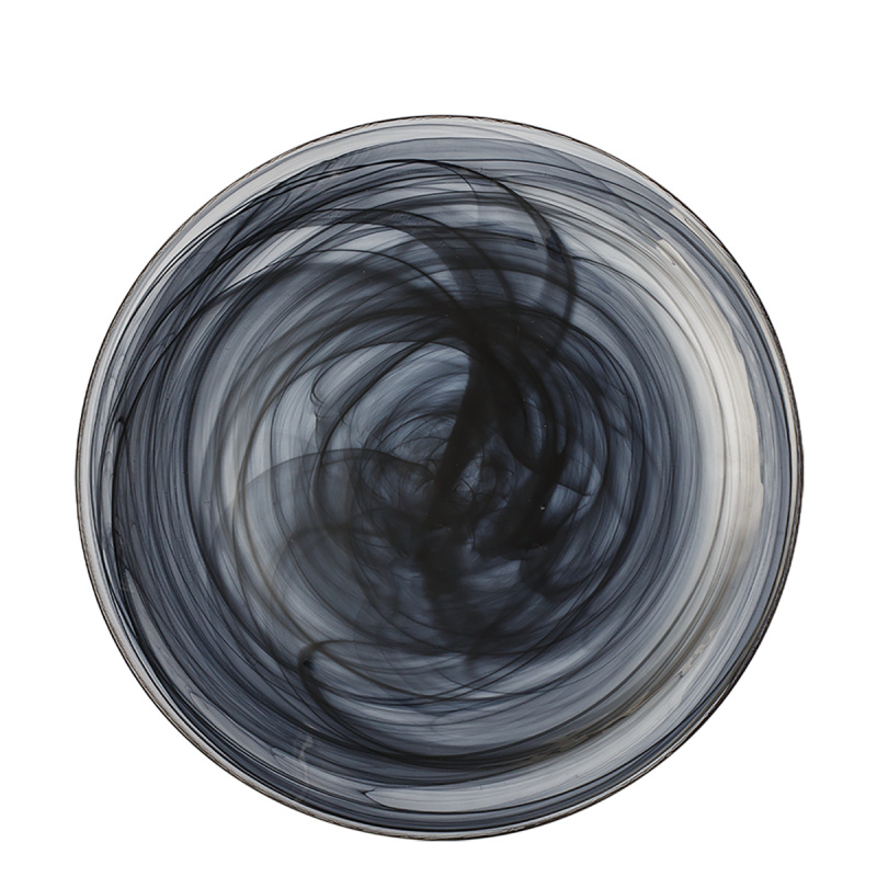 Talíř mělký černý 28 cm - Elements Glass