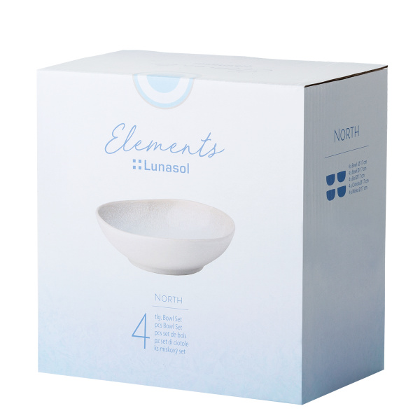 Sada keramických misek 4 ks – Elements North Organic