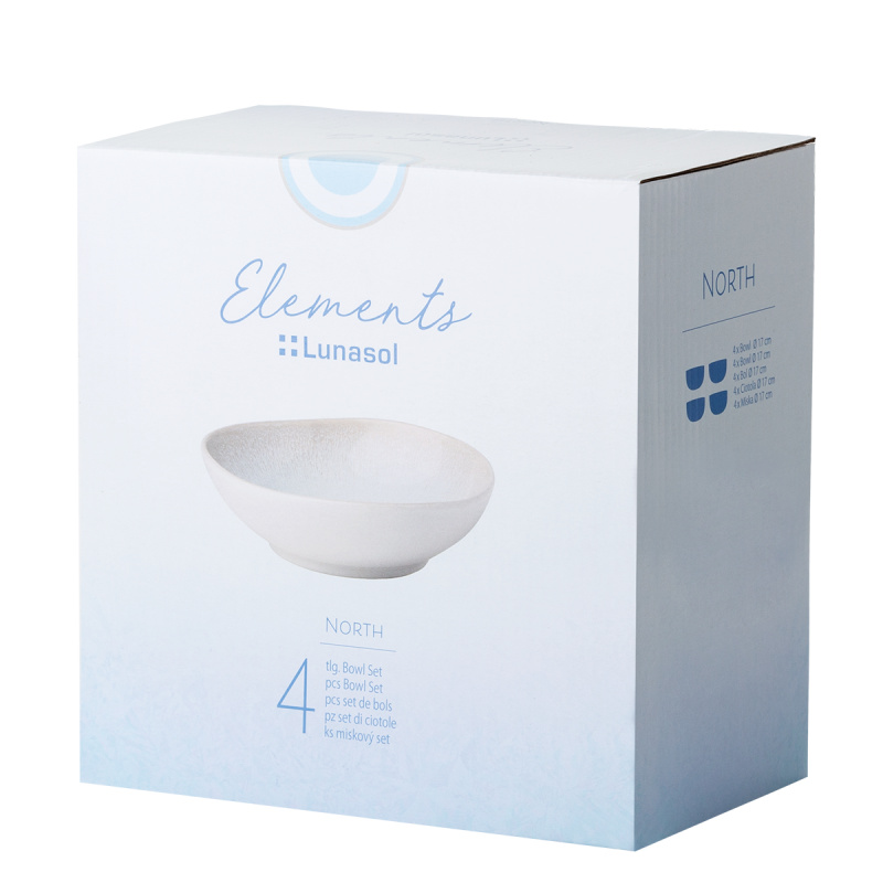 Sada keramických misek 4 ks – Elements North Organic