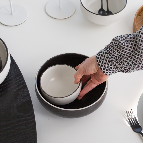 Miska 11 cm | Elements Yin & Yang white