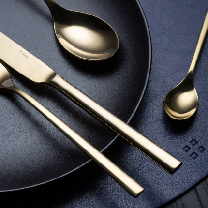 Příborová sada 24 ks Living champagne | Sola Premium