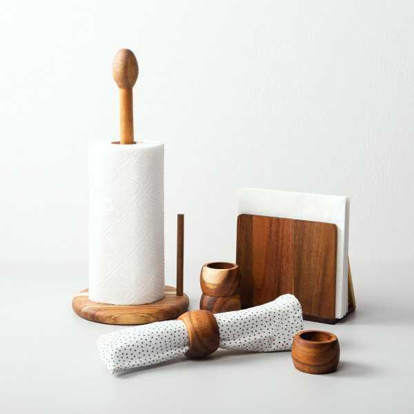 Stojan na papírové utěrky 36,8 x 16,8 cm - FLOW Wooden