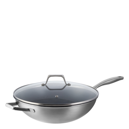 Wok se skleněnou poklicí ø 30 cm | Sirius Terra