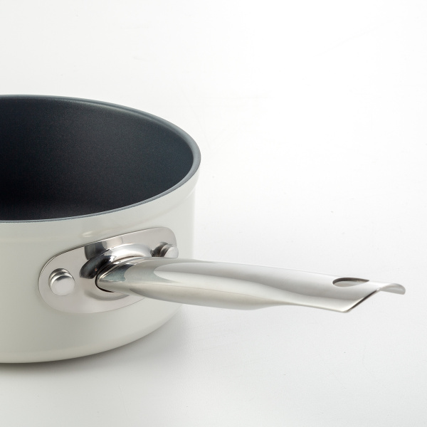 Kastrol s titanovým povrchem krémový Ø 16 cm - Saturn Terra Lunasol