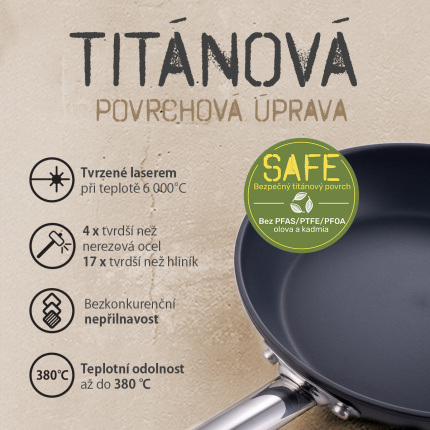 Hrnec s titanovým povrchem Ø 24 cm - Saturn Terra Lunasol