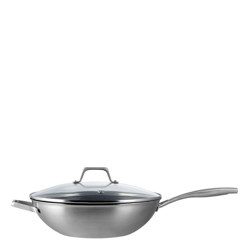 Wok se skleněnou poklicí ø 30 cm | Sirius Terra