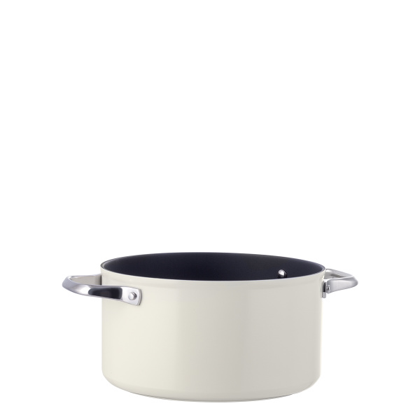 Hrnec s titanovým povrchem krémový Ø 24 cm - Saturn Terra Lunasol