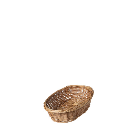 Oválný proutěný košík na chléb 28 × 22 × 8 cm — Flow Wicker