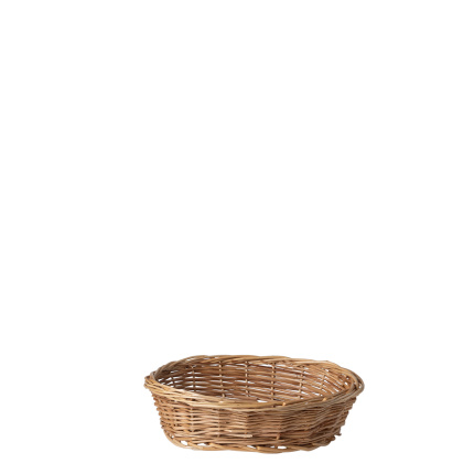 Oválný proutěný košík na chléb 28 × 22 × 8 cm — Flow Wicker