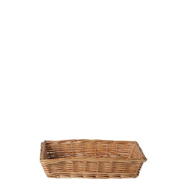 Hranatý proutěný košík na chléb 34 × 25 × 6,6 cm — Flow Wicker