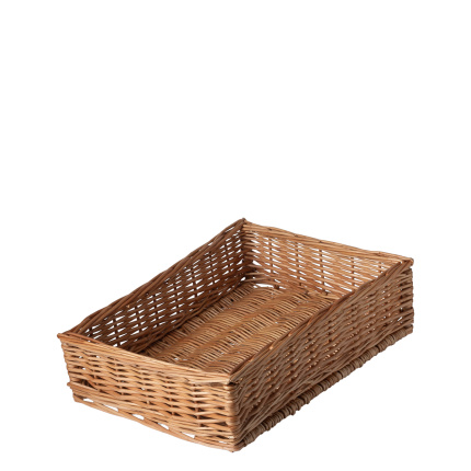 Hranatý proutěný košík na chléb 40 × 30 × 10 cm — Flow Wicker