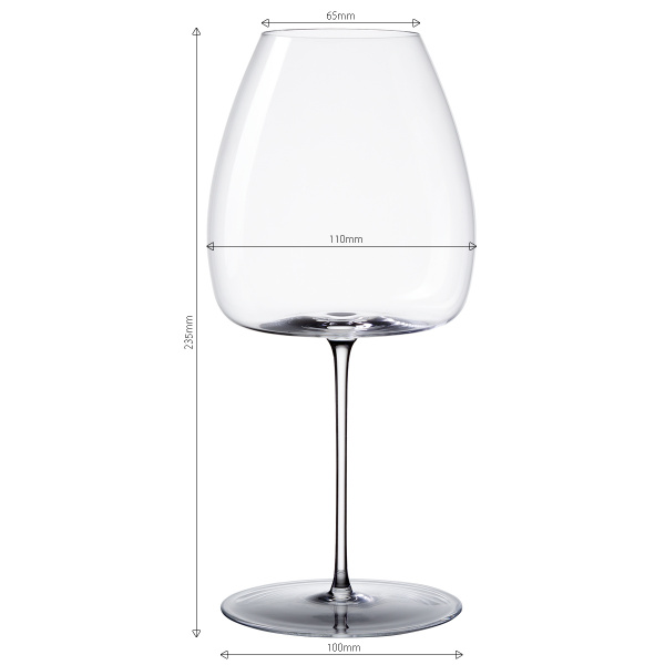 Sklenice na červené víno New World 765 ml set 2 ks – Green Wave Platinum Line