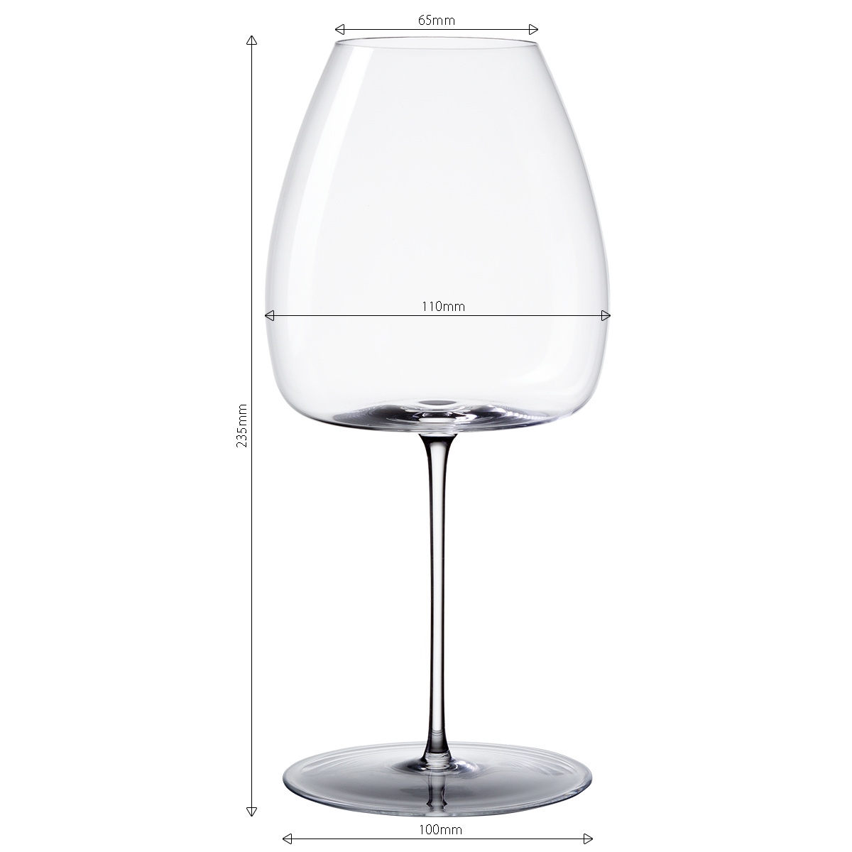 Sklenice na červené víno New World 765 ml set 2 ks – Green Wave Platinum Line