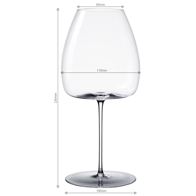 Sklenice na červené víno New World 765 ml set 2 ks – Green Wave Platinum Line