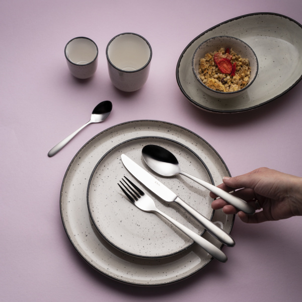Porcelánová sada 16 ks - Gaya Atelier šedé stříkance