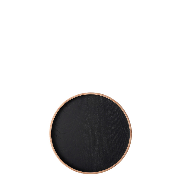Kulatý tácek Ø 22 cm, V: 3.5 cm – Elements Wood Wengue