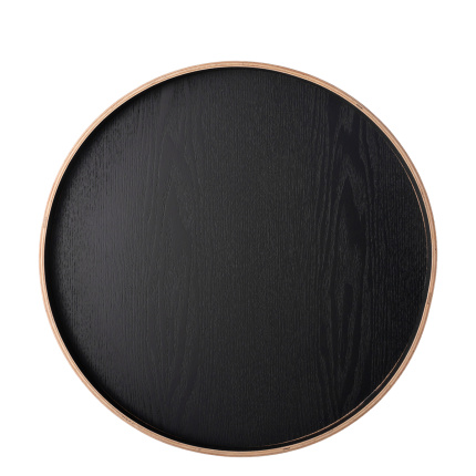 Kulatý tácek Ø 40 cm, V: 3.5 cm – Elements Wood Wengue