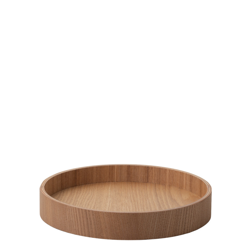 Kulatý tácek Ø 22 cm, V: 3.5 cm – Elements Wood jasan