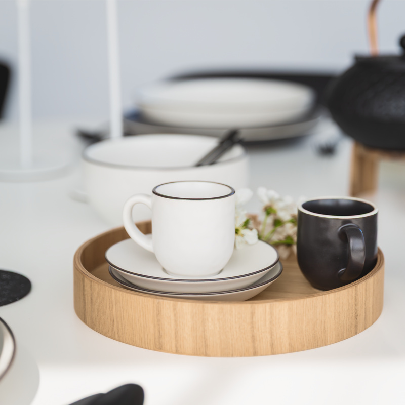 Kulatý tácek Ø 30 cm, V: 3.5 cm – Elements Wood jasan