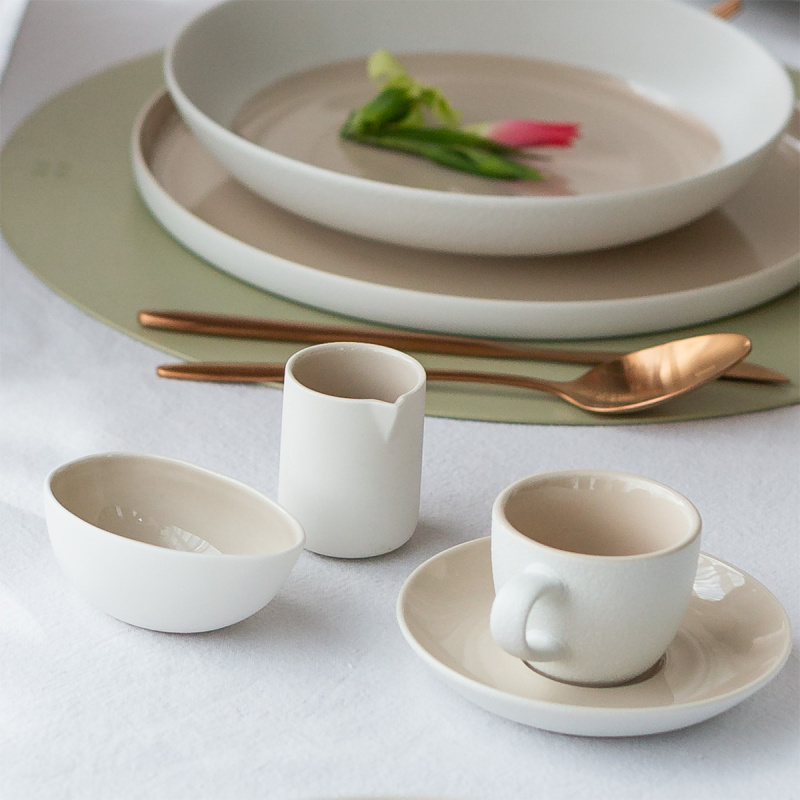 Mokka podšálek 12 cm — Fine Dining Ash Frosty
