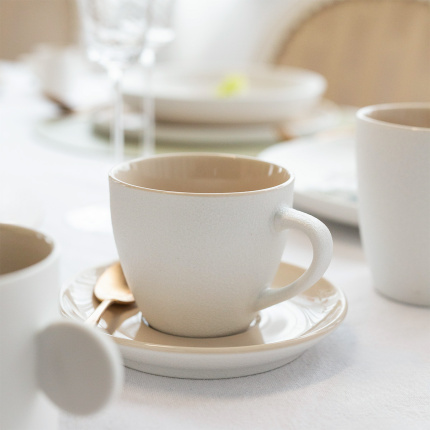 Kávový podšálek 14,5 cm — Fine Dining Ash Frosty