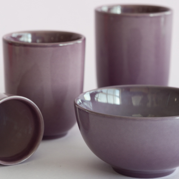 Šálek bez ouška 220 ml | Gaya Solatelier Aubergine