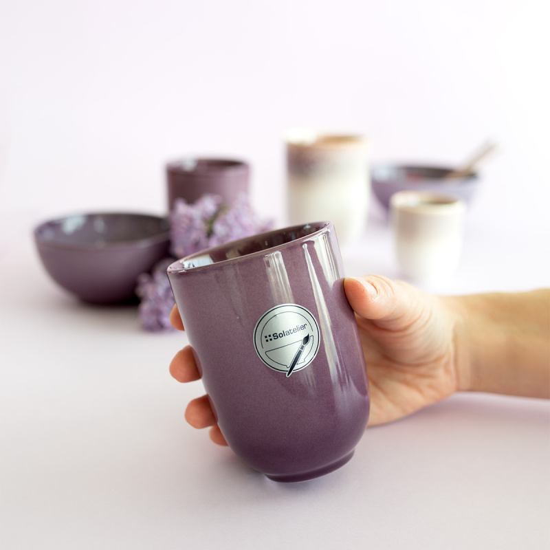 Šálek bez ouška 300 ml | Gaya Solatelier Aubergine