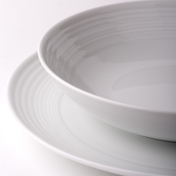 Talíř hluboký Coupe classic Deco 22 cm sada 6 ks – UNIVERS bílý