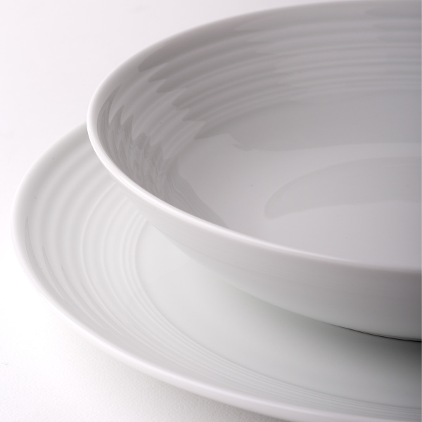 Talíř mělký Coupe classic Deco 27 cm sada 6 ks – UNIVERS bílý