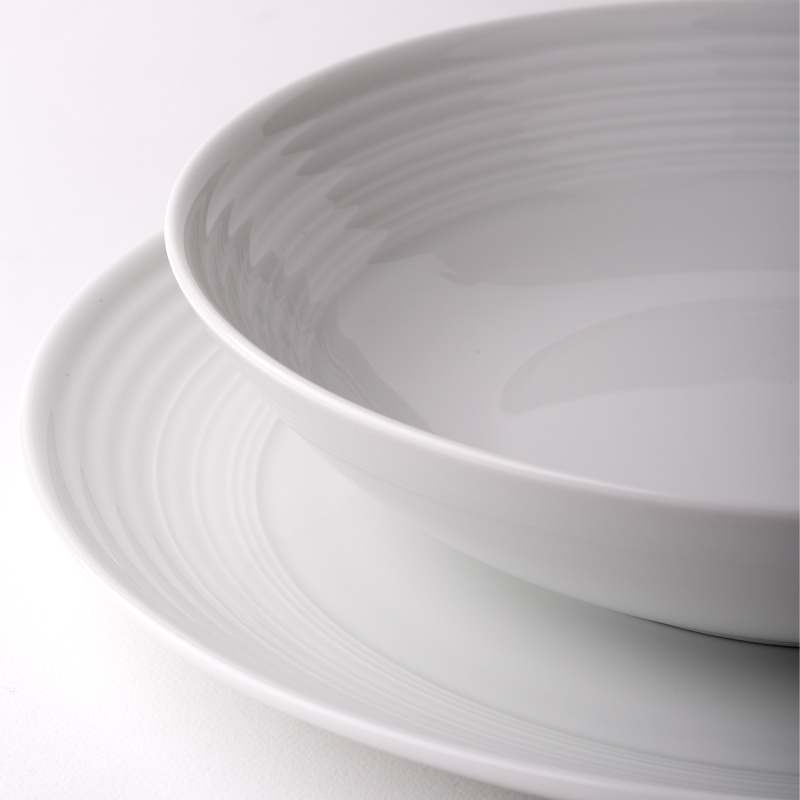 Talíř mělký Coupe classic Deco 27 cm sada 6 ks – UNIVERS bílý